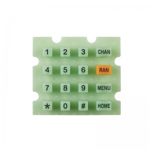 One of Hottest for China Best Quality Greyish White Silicone Rubber Keypad for Machine Sheath