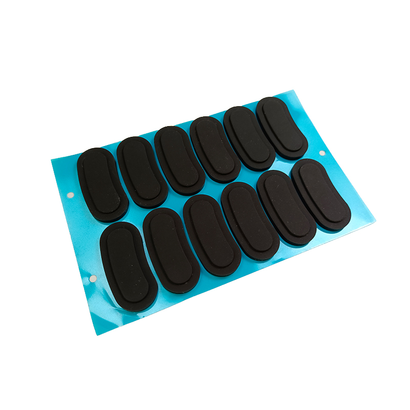 Factory Supply Square Pipe Rubber Cap - adhesive silicone rubber foot – JWT