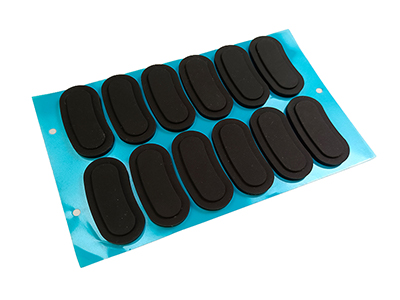 What is the application of silicone rubber foot?