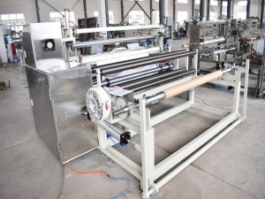 automatic nonwoven roll to roll perforation slitting rewinding machine
