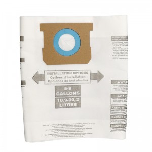 DL-shop-vac paper 5-8gallon filter bag machine