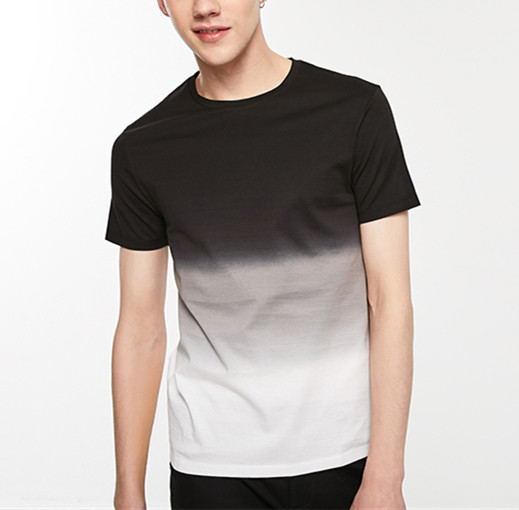 Tie dye Men’s Summer Athletic T Shirt Round Neck Mixed Color T Shirt Fashion Streetwear T Shirt For Men