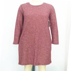 China Wholesale Ladies Casual Dress Factory –  New Ladies Fashion Marle Knitted Dress Wholesale – Textile Group