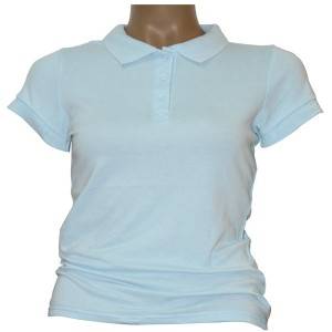 Classic solid Jersey Fabric women polo shirt
