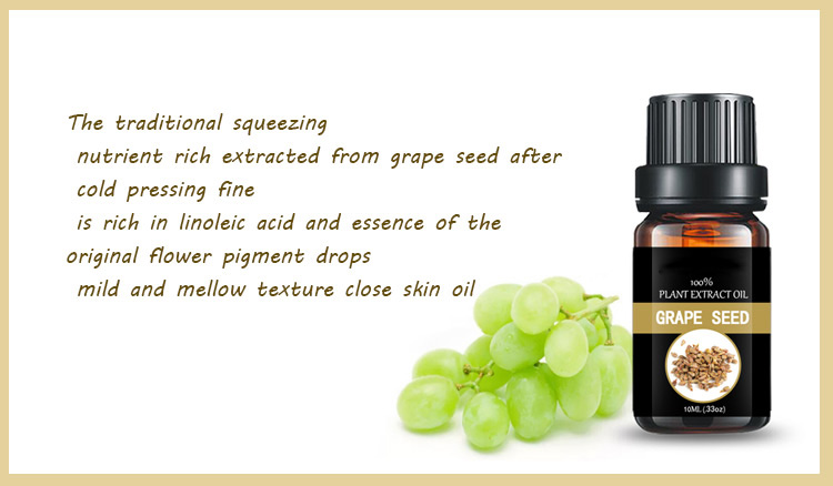 High quality bulk organic grape seed  Essential oil carrier oil