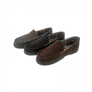 Mens Corduroy Indoor and Outdoor Slippers Moccasins 1905GR