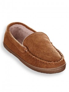 Men’s Cowsuede Moccasin Slippers Comfort House Loafar Shoes  Indoor Outdoor