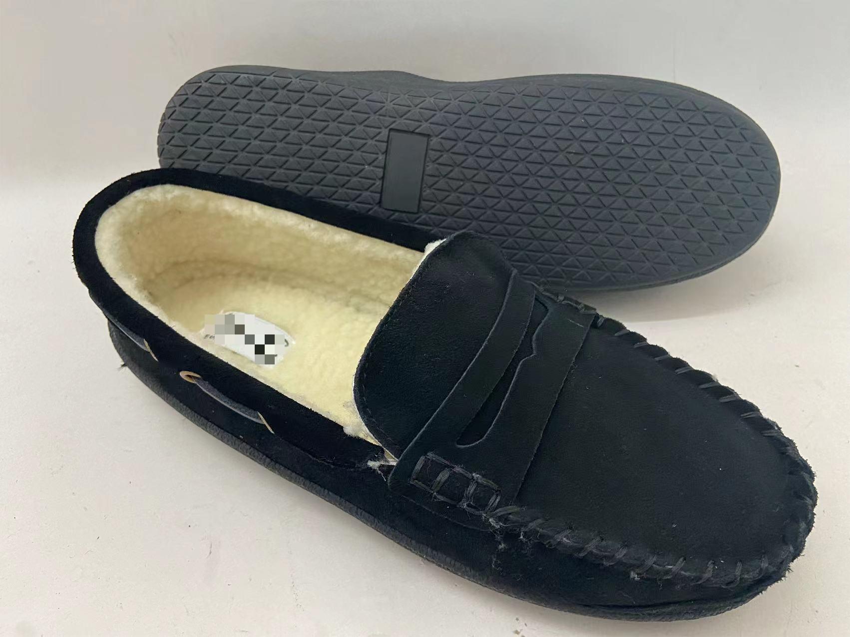 Men’s Cowsuede Moccasin Slippers Comfort House Loafar Shoes  Indoor Outdoor – BINX Featured Image
