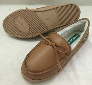 Ladie’s Leather Moccasin Slipper Indoor and Outdoor