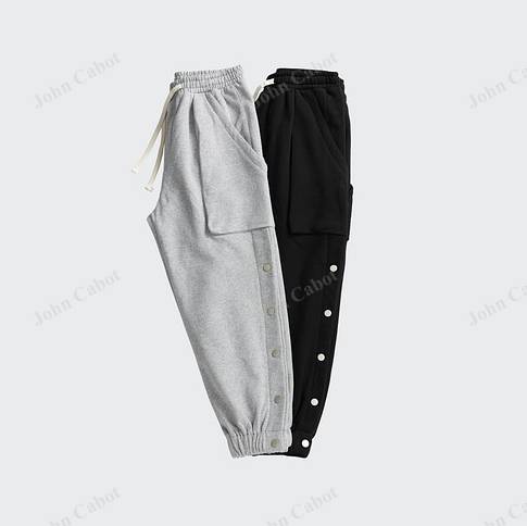 Unisex Cotton Drawstring Waist Active Sweatpants with Pockets