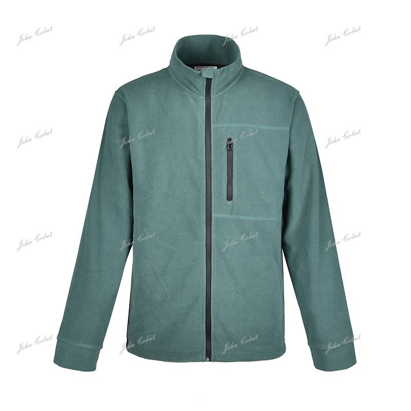 Cheap price Mens Sherpa Jacket - High Quality 100%Polyester Green Fleece Jacket for Men Outdoor – LOTTE detail pictures