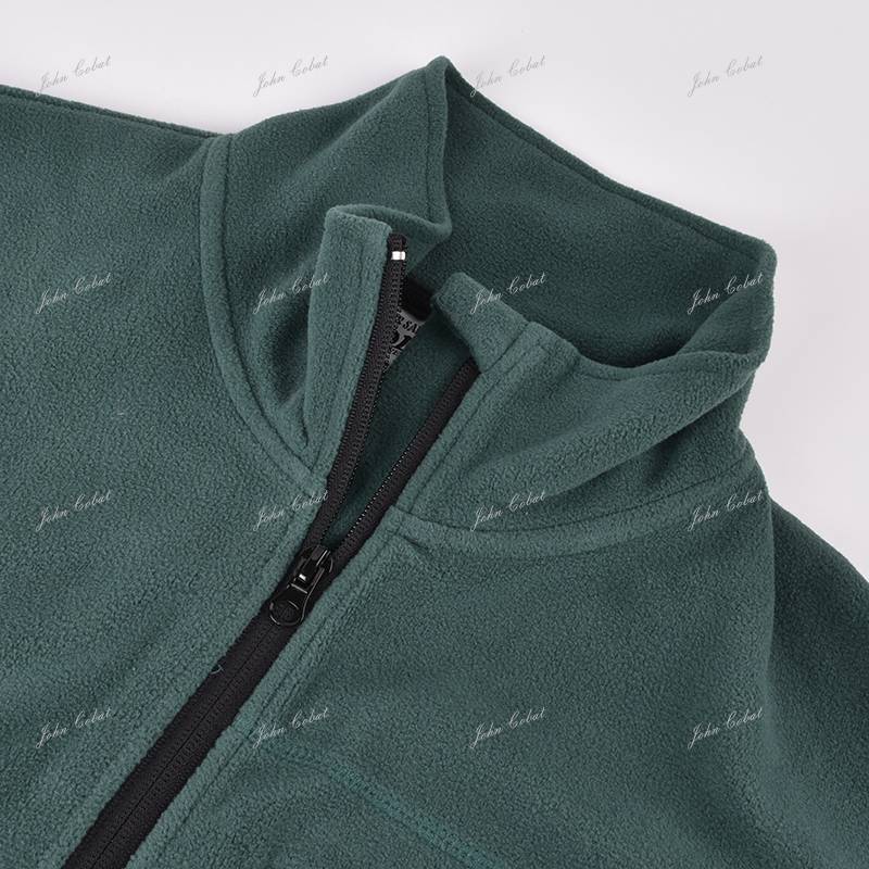 China OEM Fleece Lined Pajamas - High Quality 100%Polyester Green Fleece Jacket for Men Outdoor – LOTTE detail pictures