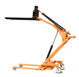 JJ 24V Battery lifting portable mini electric fork lift 500kg crane forklift for pallet trucks and container