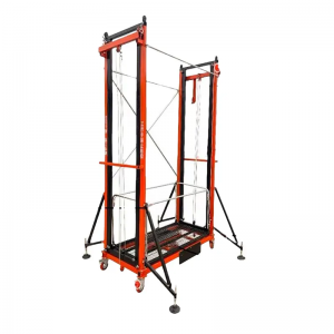 EZ 0.5 Ton 2-6 Meters Mobile Telescopic Frame Electric Lifting Ladder Scaffolding Platform For Construction