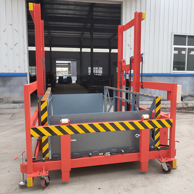 Electric portable truck ramp container lift platform movable loading ramp Caden