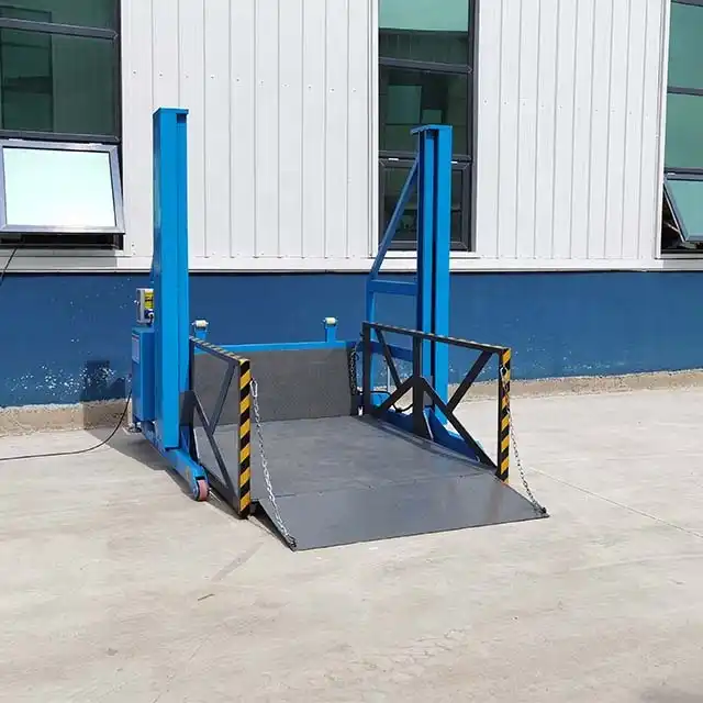 hydraulic mobile truck loading platform