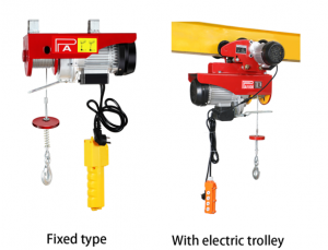 Mobile PA Mini Electric Hoist Winch With Electric Trolley Caden