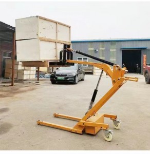 JJ 24V Battery lifting portable mini electric fork lift 500kg crane forklift for pallet trucks and container