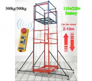 electric scaffold rental, 500kg electric lifting ladder & scaffolding for household using