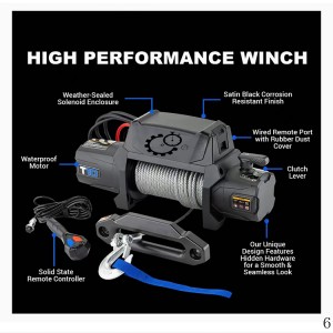 Electric winch 12000lbs winch 12v 5ton electric cable pulling winch Eliza
