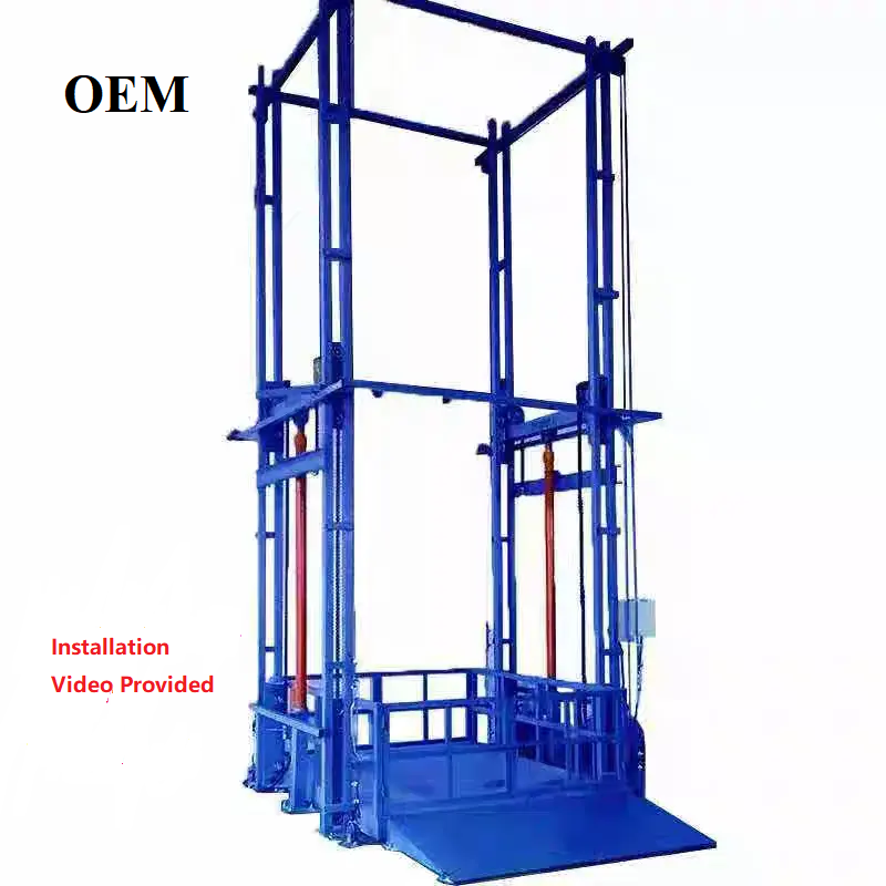 Hydraulic Lift Platform Indoor Outdoor Vertical Platform lift Freight Elevator Cargo Lift 5 Ton for Warehouse Construction