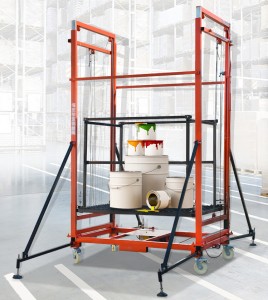 MIDELI 300kg 500kg electric lifting ladder & scaffolding 2-6 meters for construction decoration maintenance remote control Caden