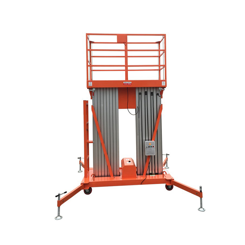 Electric Hydraulic Lift Platform Ladder 220v Aluminum Alloy Man Lift 6m 8m For Home Warehouse Workshop