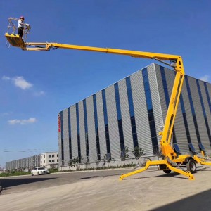 8-20m Hydraulic Articulated Boom Lift Towable Articulating Tgz Trailer Mounted Work Platform For Aerial Maintenance Operation