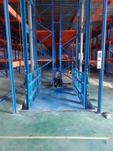 2 Ton Cargo Lift Vertical Cargo Elevator Lift Platform Hydraulic Warehouse Factory Caden