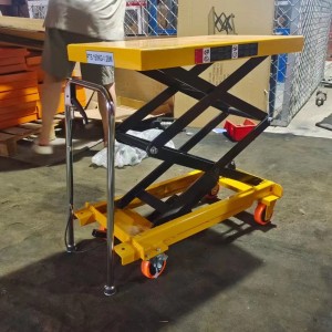 Mobile electric lifting trolley scissor lift platform
