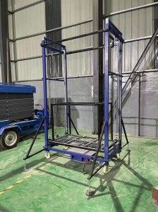 JJ 500kg 6m telescopic folding electric scaffold portable safe customizable mobile hydraulic scissor lift platform