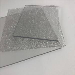Hot sale Factory Solid Flat Polycarbonate Sheet - Sabic Bayer raw material pc clear lexan de policarbonato embossed sheet – JIAXING