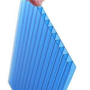 Cheap PriceList for Polycarbonate Granules - 8mm greenhouse twin wall hollow polycarbonate sheet – JIAXING
