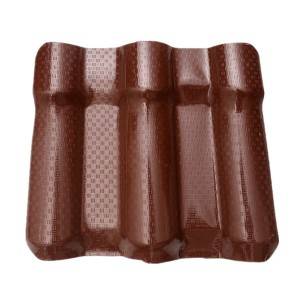 Reasonable price Asa Roof Tile - 2.5mm Terracotta Synthetic Resin Spanish Roof Tile – JIAXING