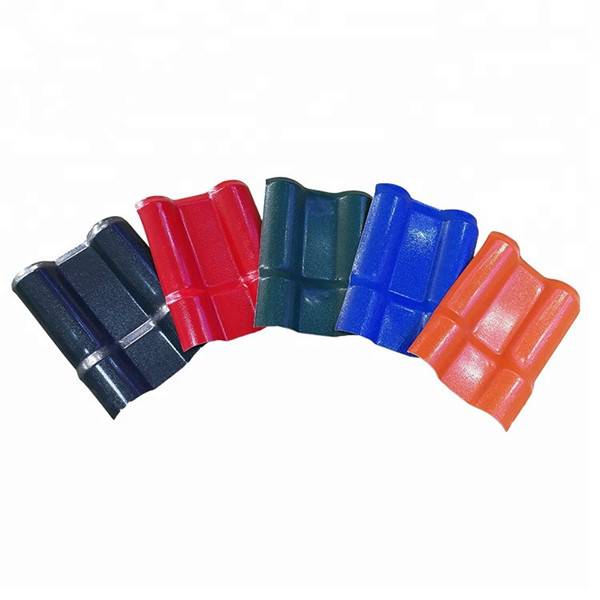 Color-Lasting Asa Resin Coated Synthetic Spanish Roof Tile