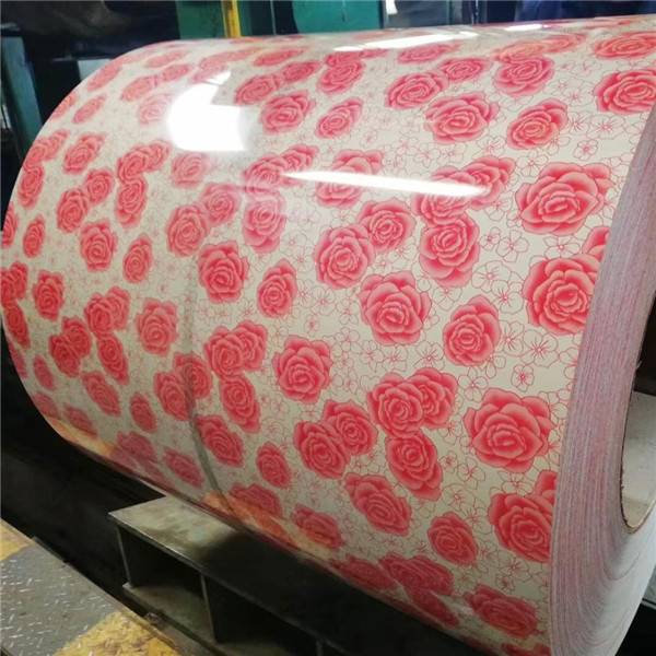 factory customized Painted Steel Coil - Flower Pattern Color Coated PPGI Coils aluzinc density of galvanized steel coil – JIAXING