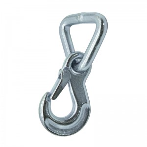 Forged Safety Grab Hook with 2” Triangle Ring