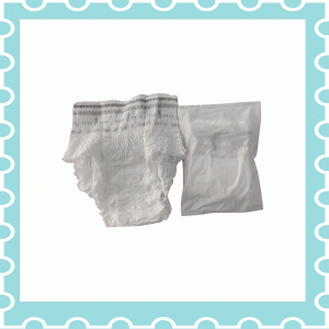 Ladies disposable menstruation paper pants with sanitary pad