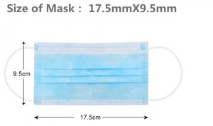 Good quality Facial Mask Protective – Cheapest China disposable mask manufacturer 3 ply breathable blue non-woven face mask  – Yoho