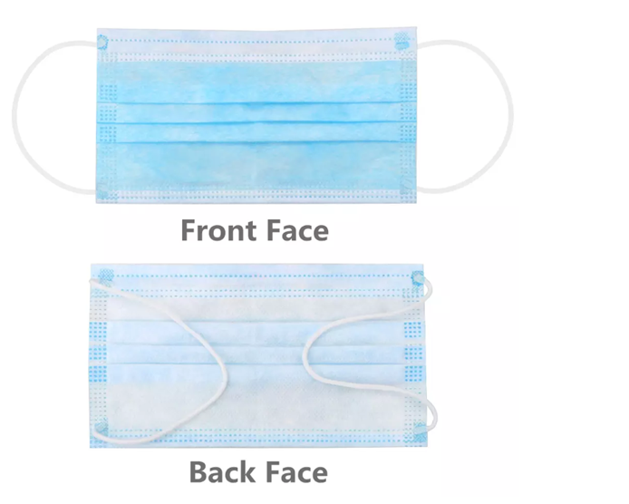 Reasonable price Protective Mask Coronavirus - High quality 3 ply earloop blue disposable face mask  – Yoho