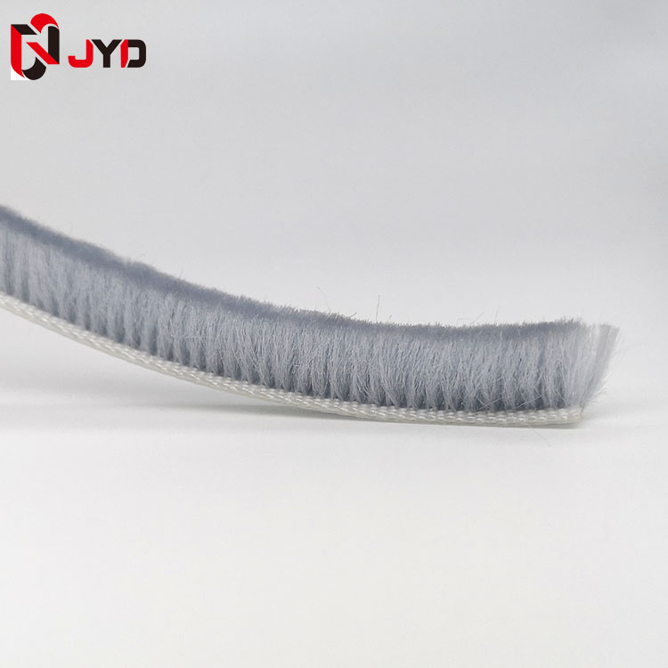 Good quality Weatherproof Door Strip - 5*9mm straight type light gray brush sealing strips – JYD