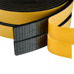 High Density Adhesive Foam Tape 2 Rolls 1″ W X 3/4″, Widely Used as Weatherstrip, Gasket Seal, Anti-Vibration, Anti-Collision, Shockproof, Furniture Protective