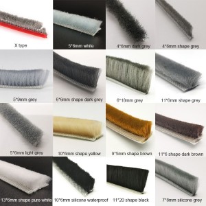 New Style China Waterproof Dustproof Windproof Wool Pile Weather Strip Brush Sealing for Pet Door