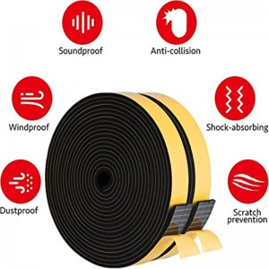 Foam Insulation Tape Adhesive, Seal, Doors, Weatherstrip, Waterproof, Plumbing, HVAC, Windows, Pipes, Cooling, Air Conditioning, Weather Stripping, Craft Tape (33 Ft- 1/8″ x 2″)