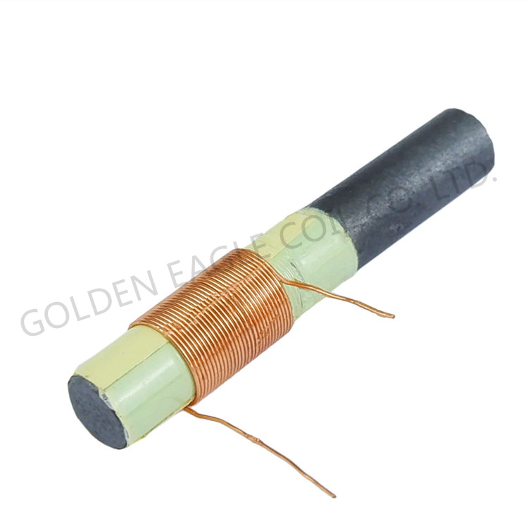 Custom High Frequency Round Ferrite Rod Coil Sensor Antenna Coil for GPS Tracking
