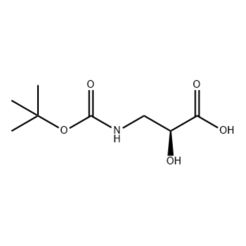 52558-24-4 Ácido (S)-3-(terc-butiloxicarbonilamino)-2-hidroxipropiónico