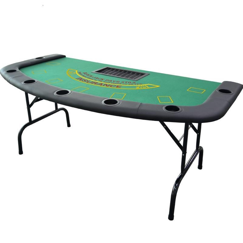 Premium Folding 8 Player Square Poker Table Featured Image