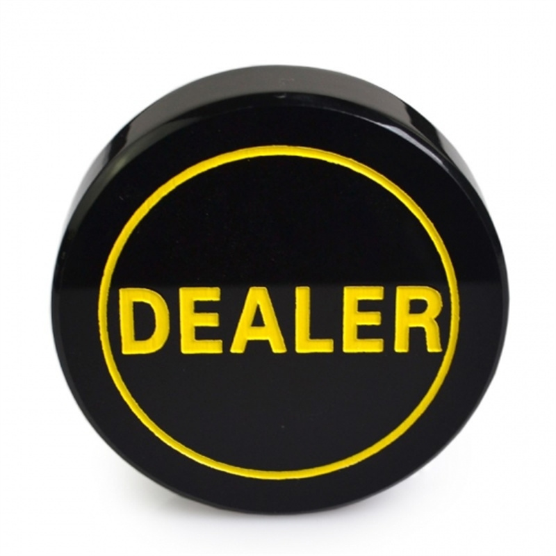 Acrylic Poker Dealer Button Texas Hold’em Featured Image