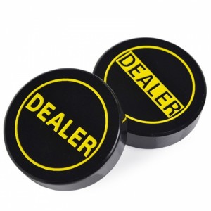 Acrylic Poker Dealer Button Texas Hold’em