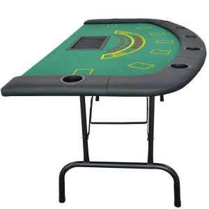Premium Folding 8 Player Square Poker Table